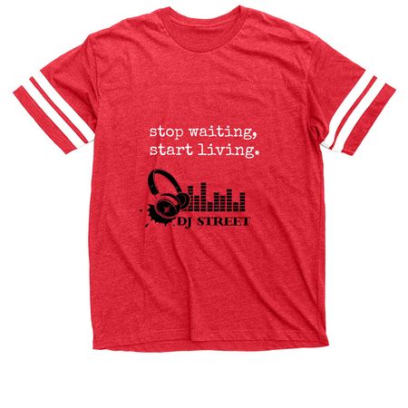 Fundraise for DJStreet, a Vintage Red / White Football Jersey Tee