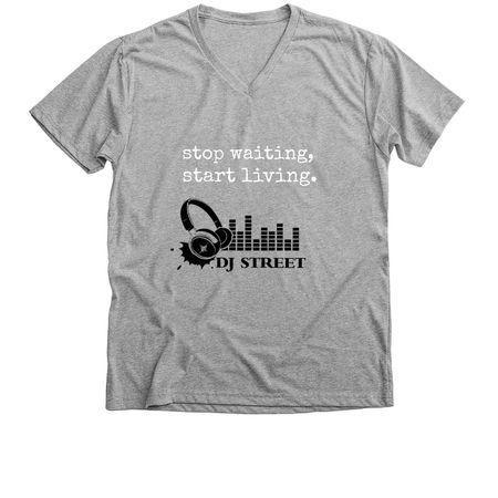 Fundraise for DJStreet, a Athletic Heather Premium V-Neck Tee