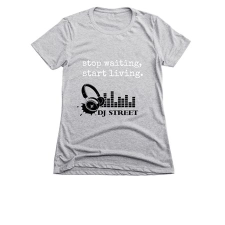 Fundraise for DJStreet, a Dark Heather Grey Women's Slim Fit Tee