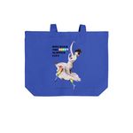 Pride 26 tote, a True Royal Cotton Canvas Tote Bag (back-view)