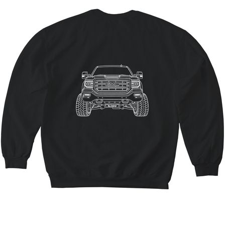 OUTLINE, a Black Softstyle Crewneck Sweatshirt