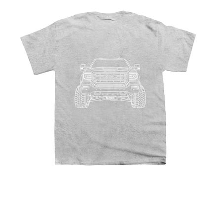 OUTLINE, a Sport Grey Youth Unisex Tee