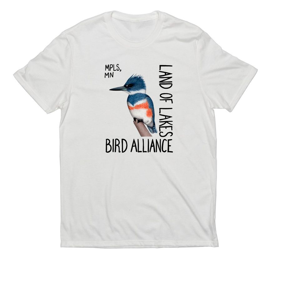 Belted Kingfisher&nbsp;, a Fairly White Allmade Eco Triblend Unisex Tee