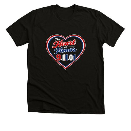 The Heart of Honor Tee, a Solid Black Blend Premium Unisex Tee
