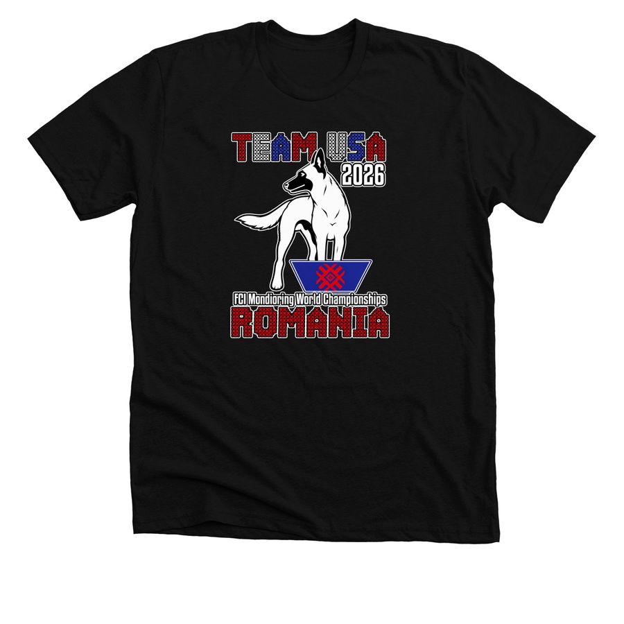 Support Team USA!&nbsp;, a Solid Black Blend Premium Unisex Tee