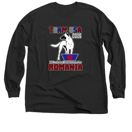 Support Team USA!&nbsp;, a Black Classic Long Sleeve Tee