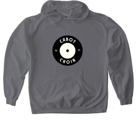 Vinyl Tee, a Charcoal Gildan Softstyle Pullover Hoodie