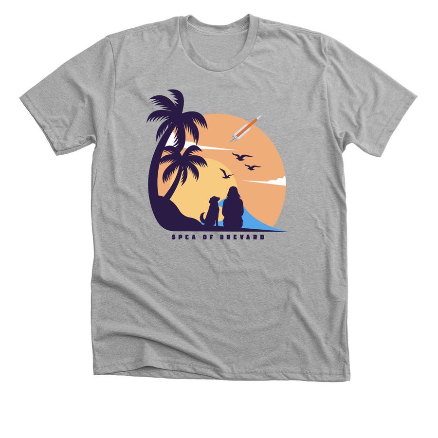 Artemis II Launch Viewing, a Athletic Heather Premium Unisex Tee