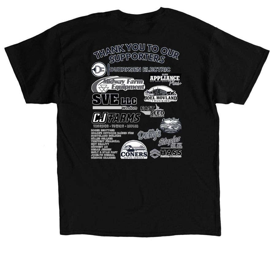 Windom FFA Marketing Plan, a Black Classic Unisex Tee (back-view)