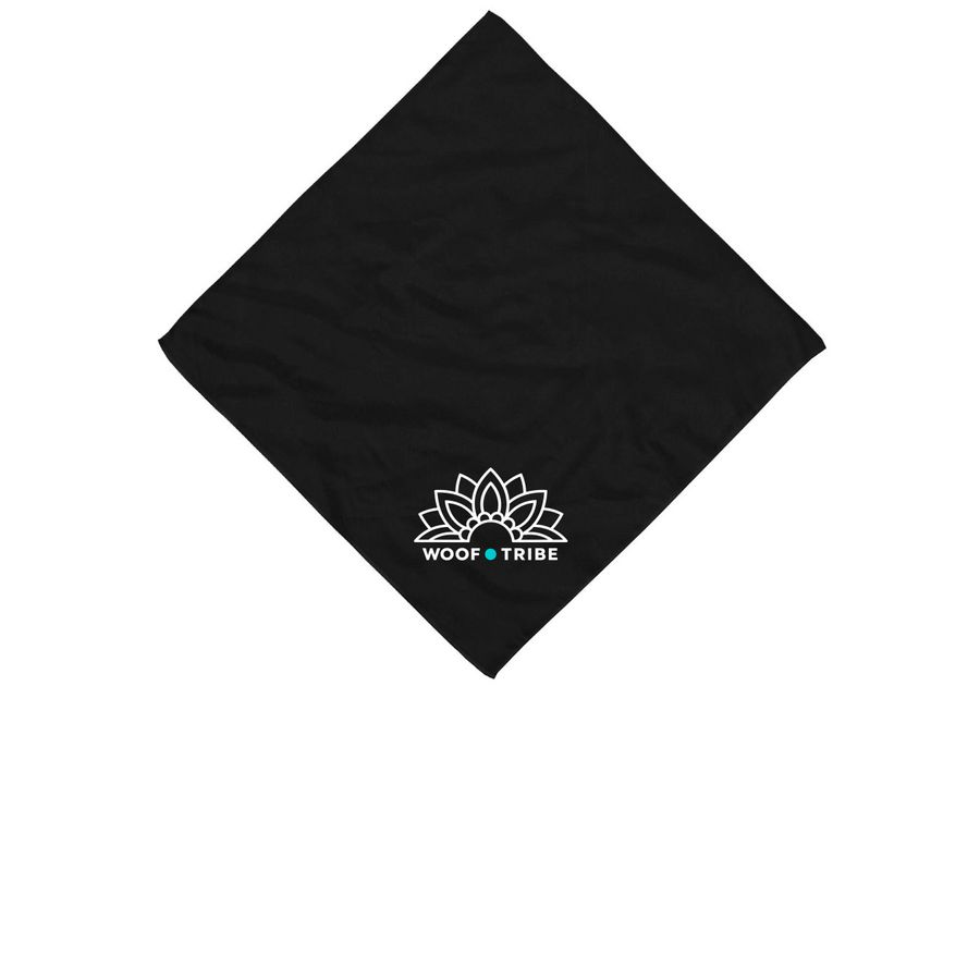 Lotus -&nbsp; Bandana, a Black Cotton Bandana