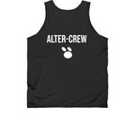 Basic, a Black Classic Unisex Tank Top (back-view)
