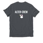 Basic, a Terrain Grey Allmade Organic Cotton Unisex Tee (back-view)