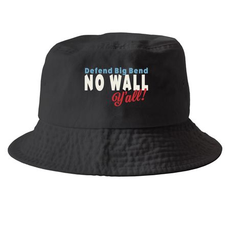 Defend Big Bend Caps, a Black Printed Bucket Hat