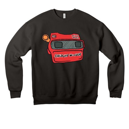 ViewMaster Crewneck, a Black Premium Drop Shoulder Sweatshirt