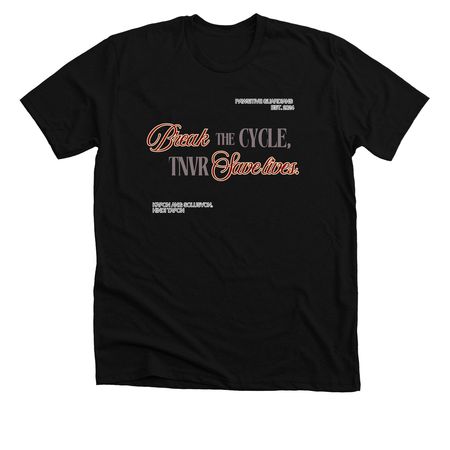 Save Lives, Support TNVR | GraphicTee, a Solid Black Blend Premium Unisex Tee