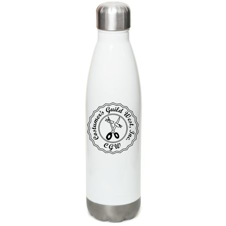 CGW Water Bottle, a White Stainless Steel Water Bottle