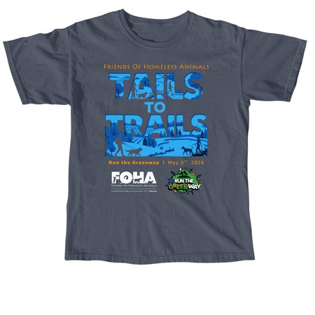 Run the Greenway with FOHA, a Denim Comfort Colors Unisex Tee