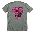 Lead Them To Glow DeniseD., a Deep Heather Premium Unisex Tee (back-view)