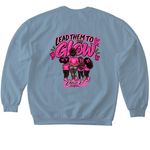 Lead Them To Glow DeniseD., a Stone Blue Softstyle Crewneck Sweatshirt (back-view)
