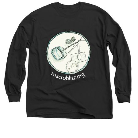 MacroBlitz!, a Black Classic Long Sleeve Tee