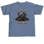 This Is The Way, a Blue Jean Comfort Colors Unisex Tee (back-view)