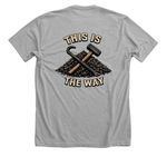 This Is The Way, a Athletic Heather Premium Unisex Tee (back-view)