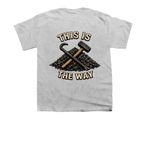 This Is The Way, a Sport Grey Youth Unisex Tee (back-view)