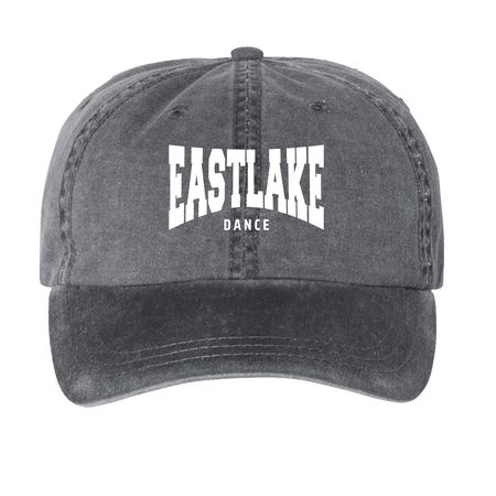 Eastlake Dance Hat, a Black Printed Pigment Dye Baseball Cap
