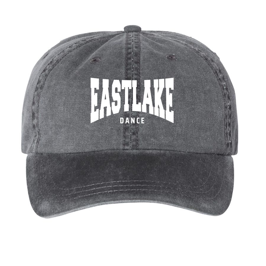 Eastlake Dance Hat, a Black Printed Pigment Dye Baseball Cap