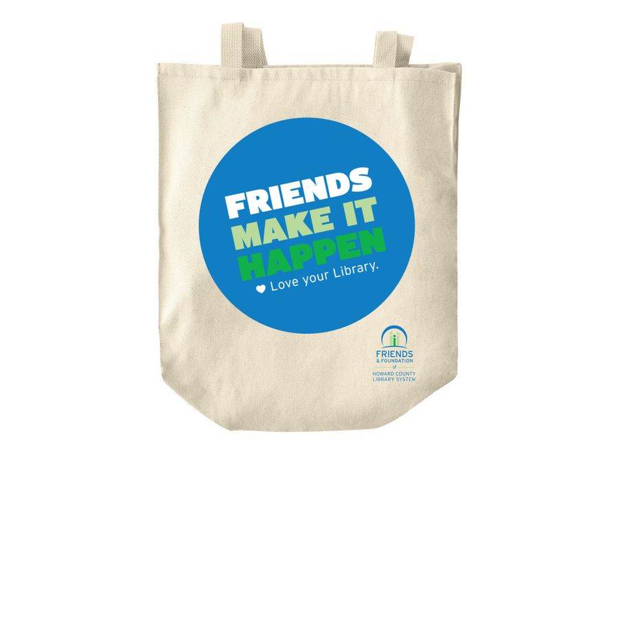 Friends Make It Happen Tote, a Natural Over-the-Shoulder Shopping Tote Bag