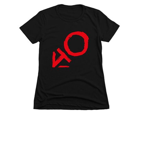 PR40, a Black Women's Slim Fit Tee