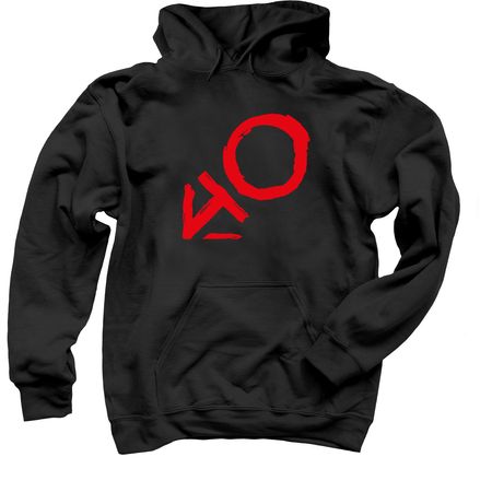 PR40, a Black Pullover Hoodie