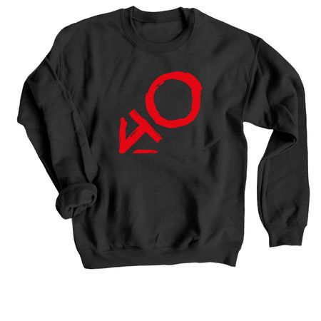 PR40, a Black Crewneck Sweatshirt