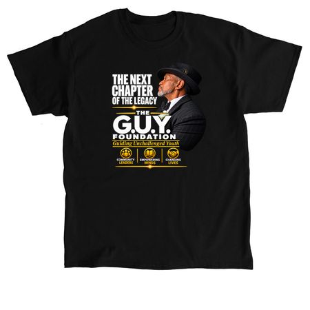 The G.U.Y. Foundation: Legacy Tee & Hoodie, a Black Classic Unisex Tee