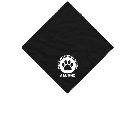 PCHS Alumni Bandana, a Black Cotton Bandana