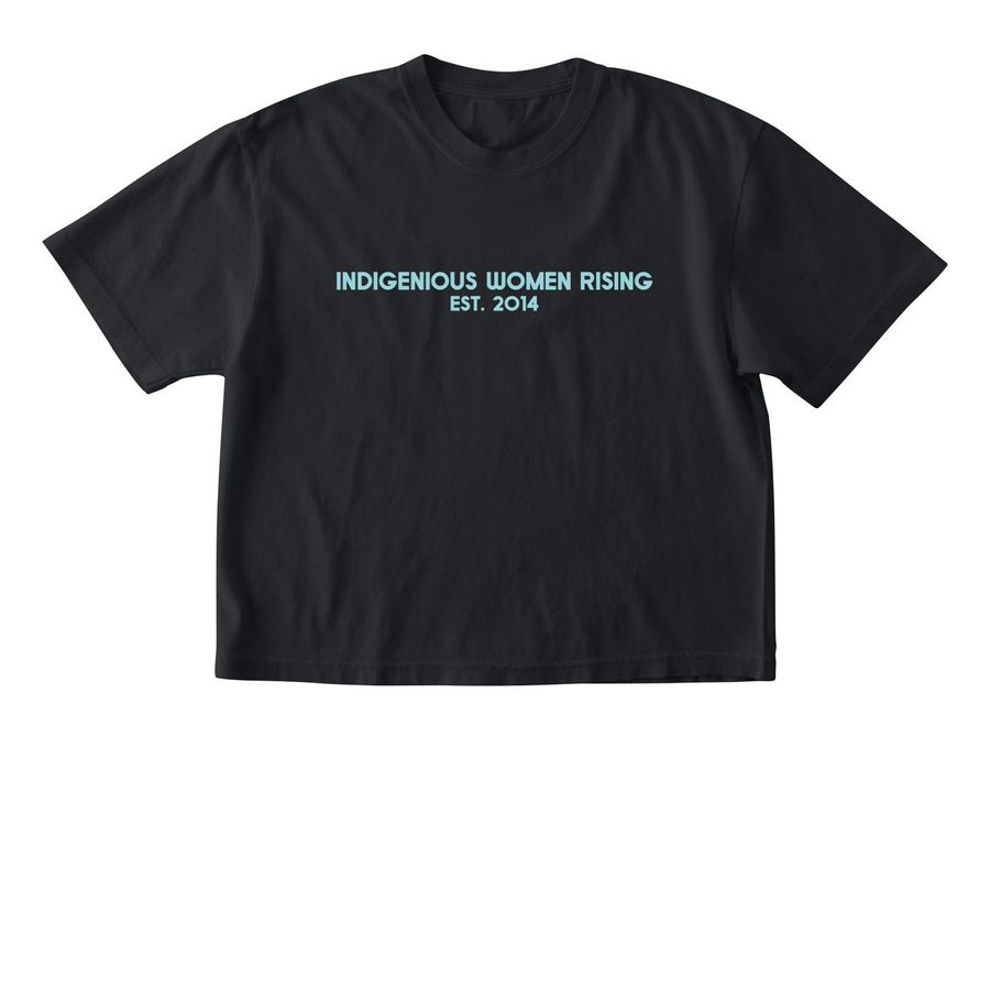 Indigenous Women Rising est. 2014, a Black Comfort Colors Boxy Tee