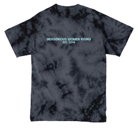 Indigenous Women Rising est. 2012, a Black Crystal Tie Dye Tee