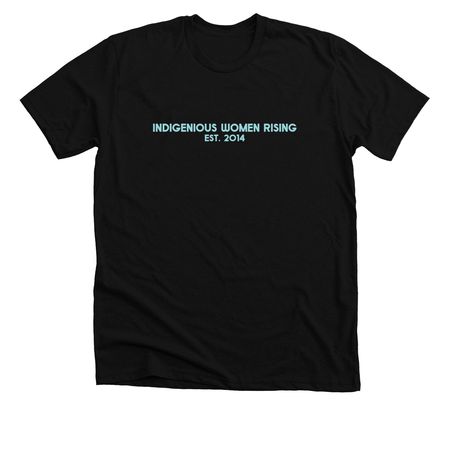 Indigenous Women Rising est. 2012, a Solid Black Blend Premium Unisex Tee