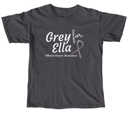 Grey For Ella Shirts, a Graphite Comfort Colors Unisex Tee