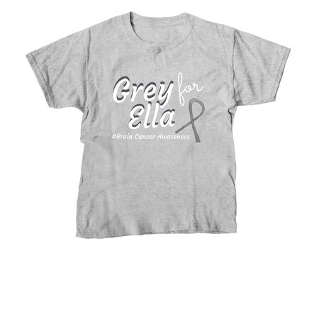 Grey For Ella Shirts, a Sport Grey Youth Unisex Tee