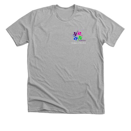 Takes a Village, a Athletic Heather Premium Unisex Tee