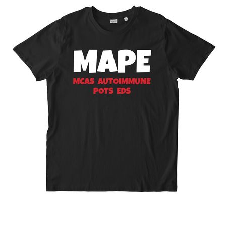 MAPE ORGANIC TEE, a Black Stanley/Stella Unisex Rocker Tee