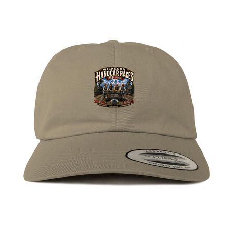 Hats, a Khaki Printed Classic Baseball Cap