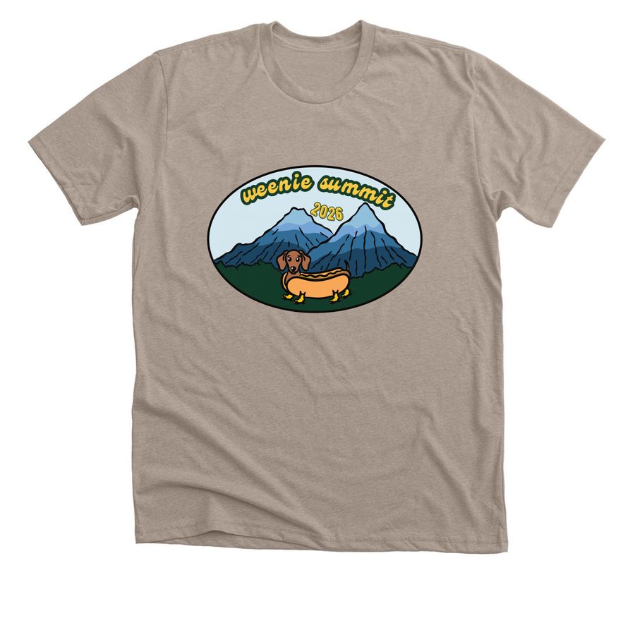 Weenie Summit, a Heather Stone Premium Unisex Tee
