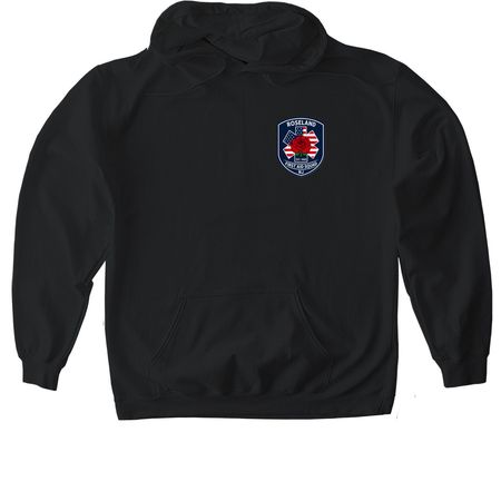 RFAS, a Black Gildan Softstyle Pullover Hoodie