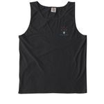 In My Dog Mom Era Shirt, a Black Comfort Colors Tank Top (back-view)