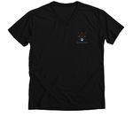In My Dog Mom Era Shirt, a Solid Black Blend Premium V-Neck Tee (back-view)