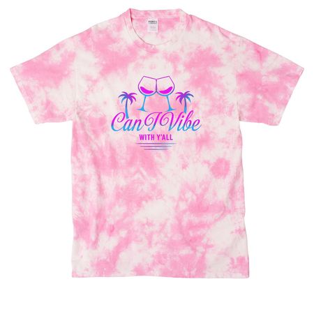 The Viberz&nbsp;?, a Bright Pink Crystal Tie Dye Tee