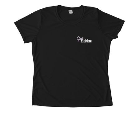 Niantic Strides Run Club, a Black Women's Performance Tee