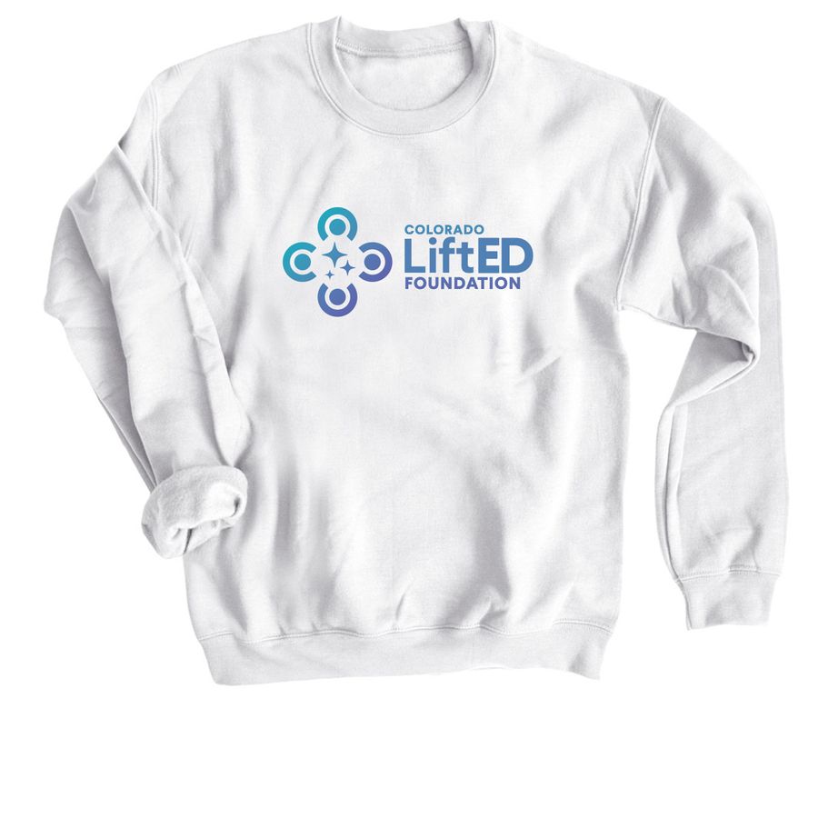 Crewneck Sweatshirt, a White Crewneck Sweatshirt